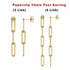 14K Gold Filled Paperclip Chain (3/5 Link) Post Earring, (GF-831)